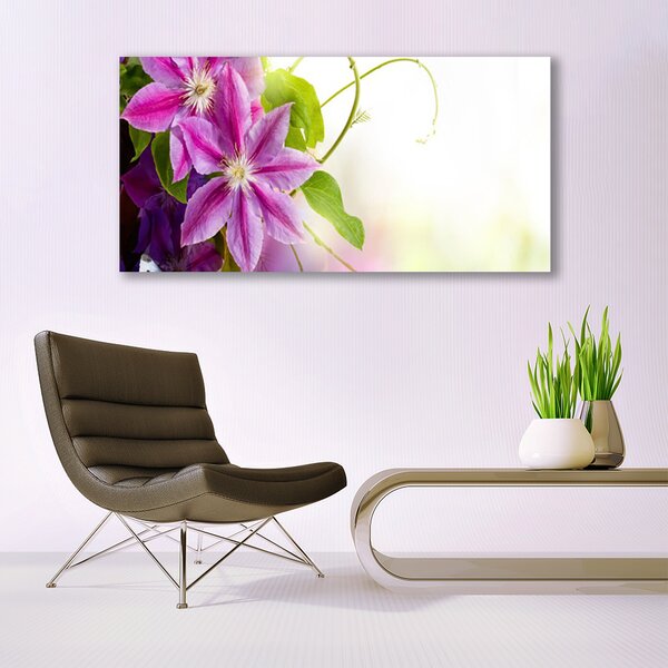 Tablou pe panza canvas Flori roz Floral