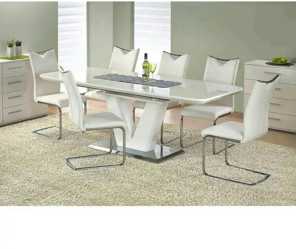 Masa extensibila MISTRAL, alb, 160/220x90x77 cm