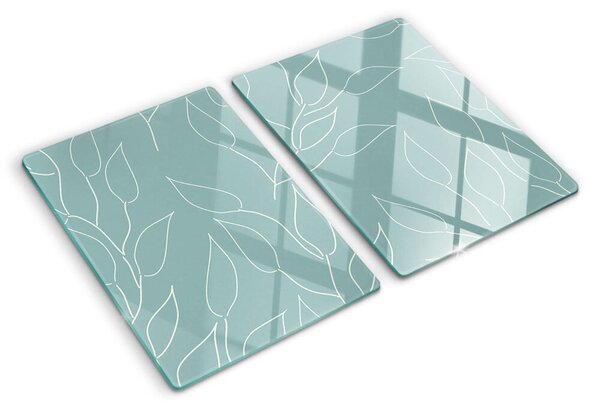 Tocător de bucătărie Frunze pe fundal