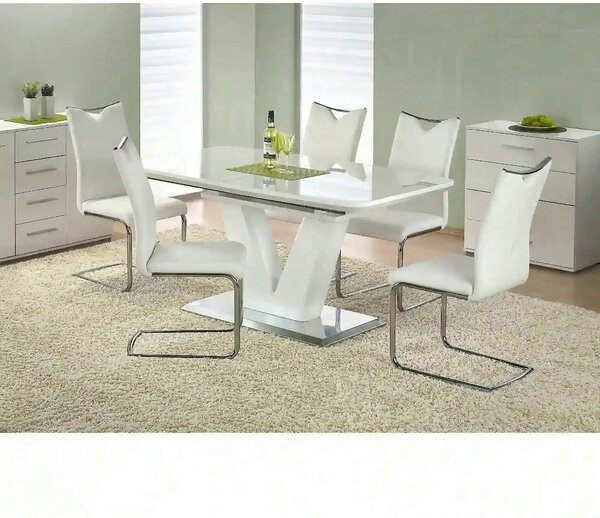 Masa extensibila MISTRAL, alb, 160/220x90x77 cm
