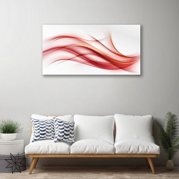 Tablou pe panza canvas Rezumat Arta Orange Alb