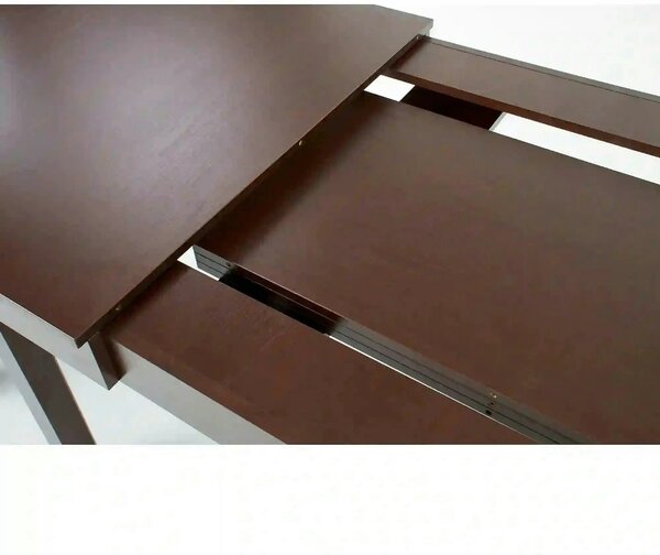 Masa living SEWERYN, nuc inchis, PAL, 160/300x90x76 cm