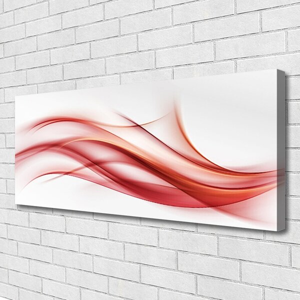 Tablou pe panza canvas Rezumat Arta Orange Alb