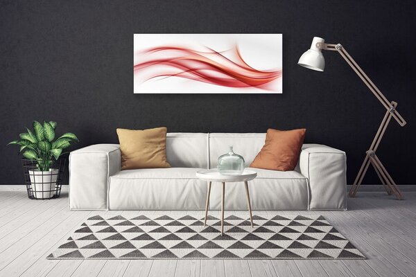 Tablou pe panza canvas Rezumat Arta Orange Alb