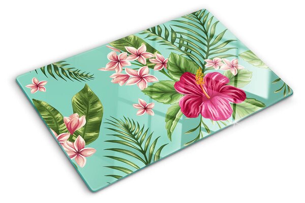 Tocător de bucătărie Model floral tropical