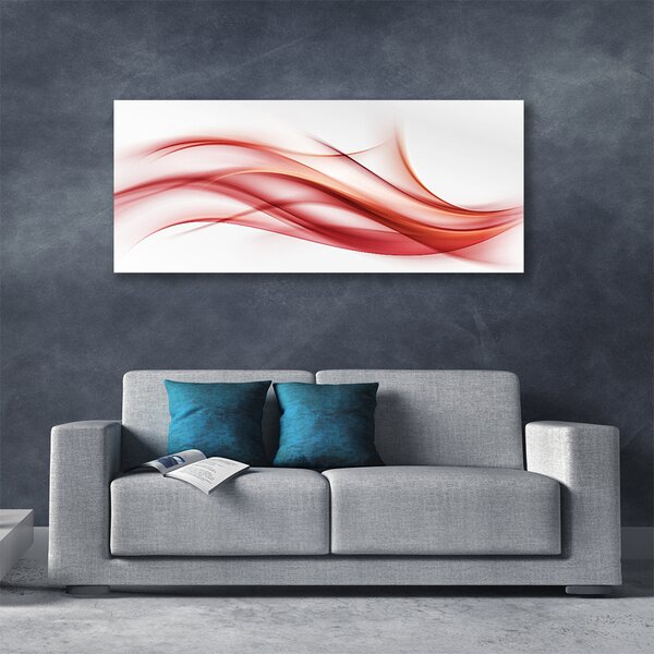 Tablou pe panza canvas Rezumat Arta Orange Alb