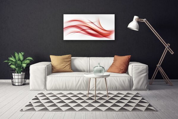 Tablou pe panza canvas Rezumat Arta Orange Alb