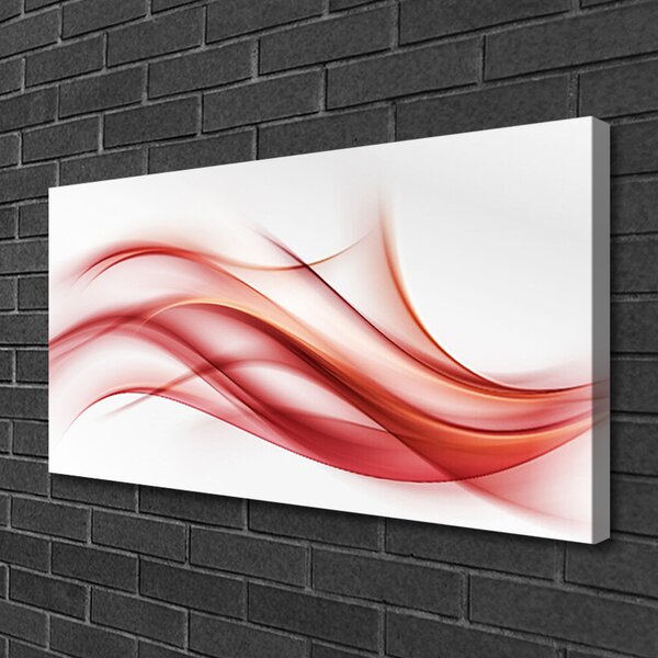 Tablou pe panza canvas Rezumat Arta Orange Alb
