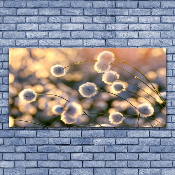 Tablou pe panza canvas Flori Floral Gray