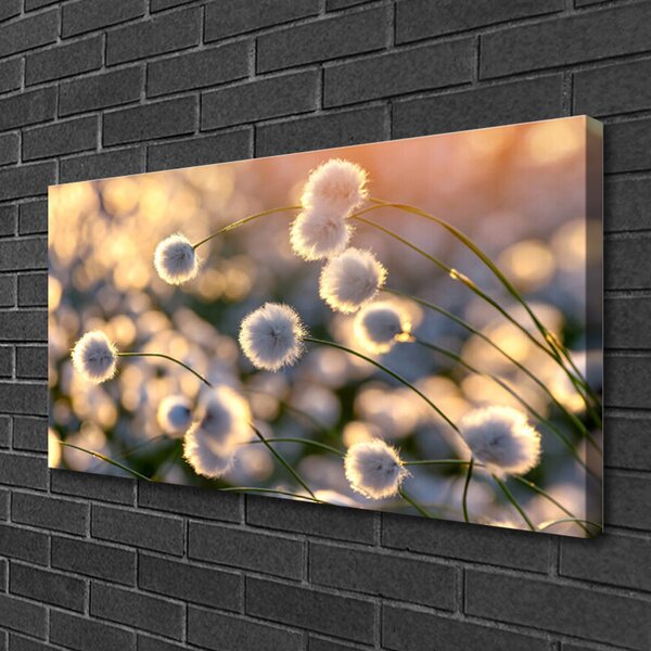 Tablou pe panza canvas Flori Floral Gray