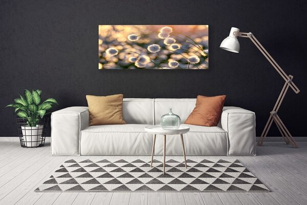 Tablou pe panza canvas Flori Floral Gray