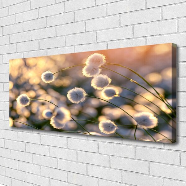 Tablou pe panza canvas Flori Floral Gray