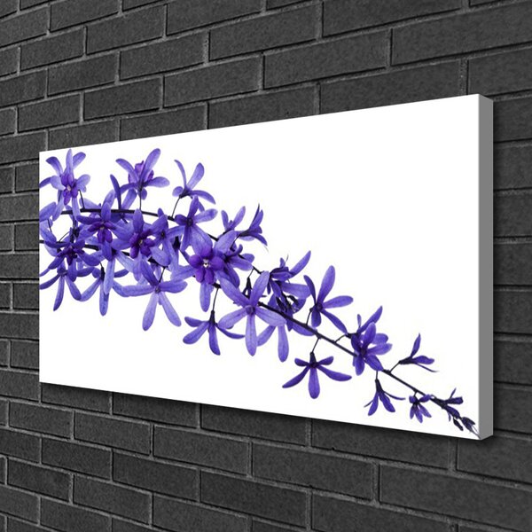 Tablou pe panza canvas Flori Floral violet