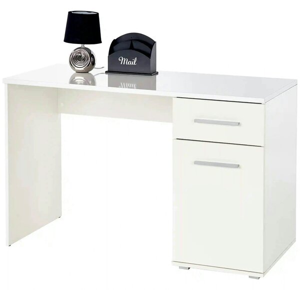 Birou Lima B1, alb, PAL melaminat, 120X55X77 CM