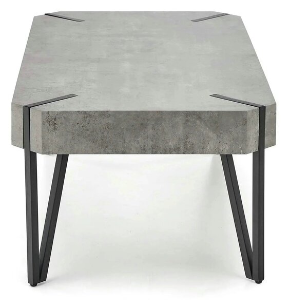 Masuta EMILY GREY, gri/negru, 110x60x42 cm