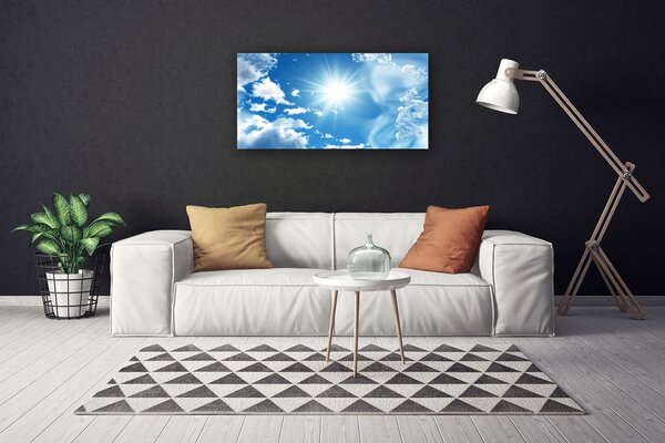 Tablou pe panza canvas Cerul Soare Peisaj Alb Albastru