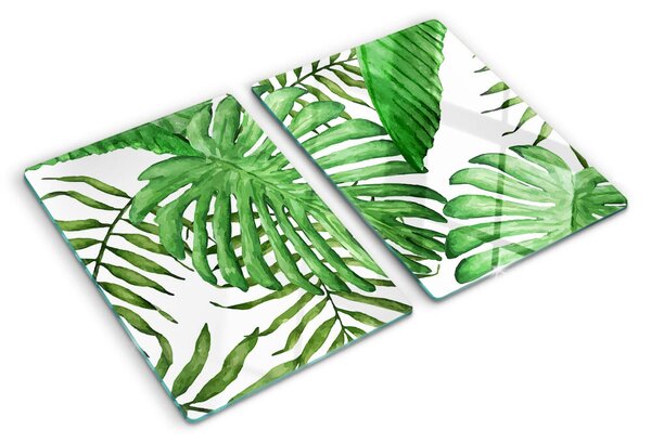 Tocător de bucătărie Frunze tropicale în nuanțe de verde