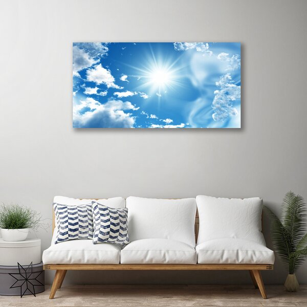 Tablou pe panza canvas Cerul Soare Peisaj Alb Albastru