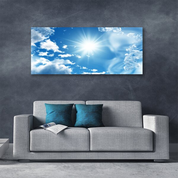 Tablou pe panza canvas Cerul Soare Peisaj Alb Albastru
