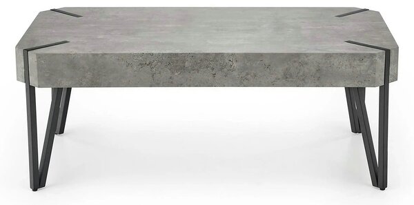 Masuta EMILY GREY, gri/negru, 110x60x42 cm