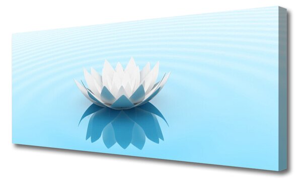 Tablou pe panza canvas Florale flori albe