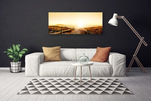 Tablou pe panza canvas Potecă Peisaj Brown