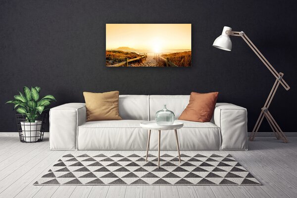 Tablou pe panza canvas Potecă Peisaj Brown