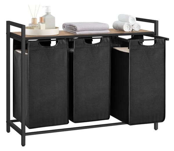 Cos de rufe, Vigo, Negru, 92.5x33x72cm