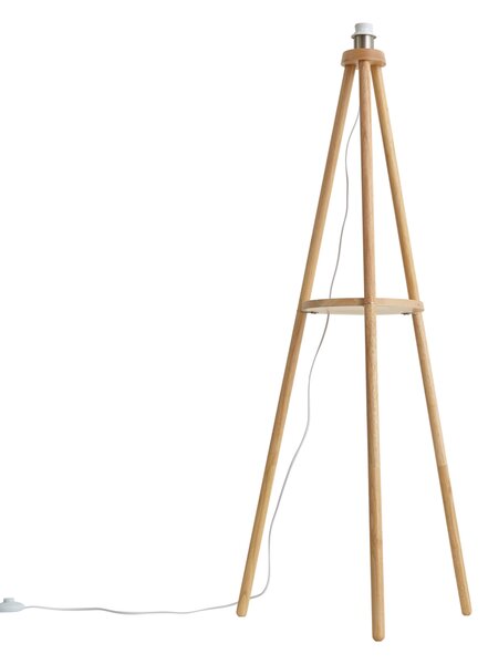 Lampă de podea scandinavă cu trepied din lemn - Lou