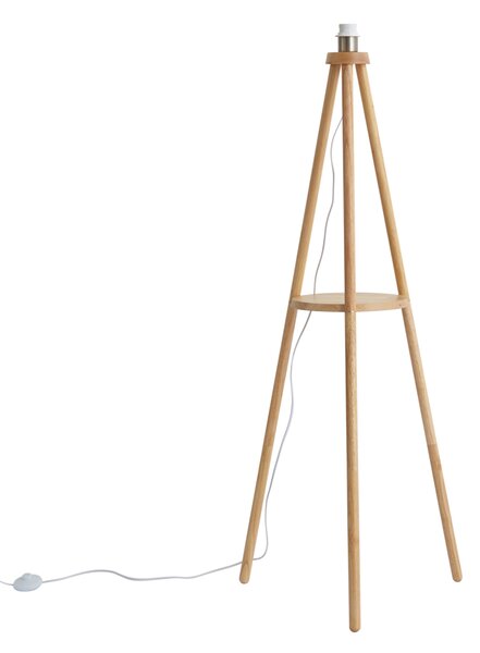 Lampă de podea scandinavă cu trepied din lemn - Lou