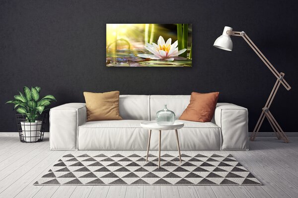 Tablou pe panza canvas Florale flori albe