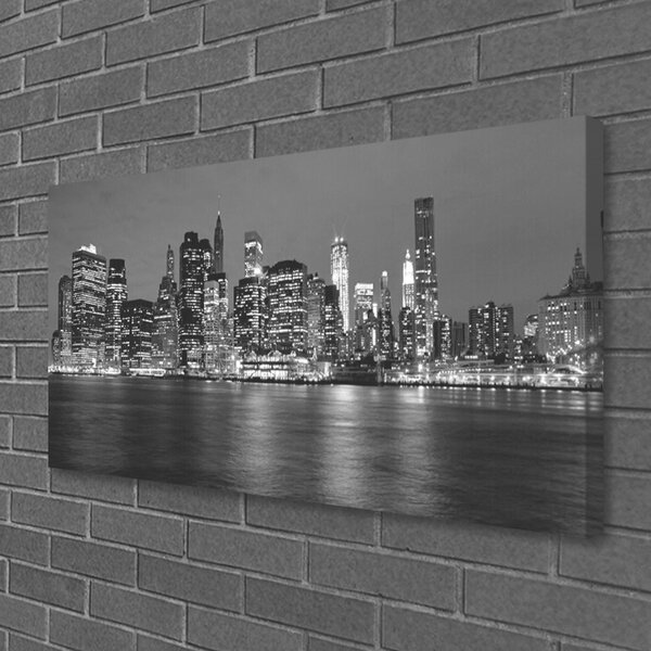 Tablou pe panza canvas Oraș Case Gray