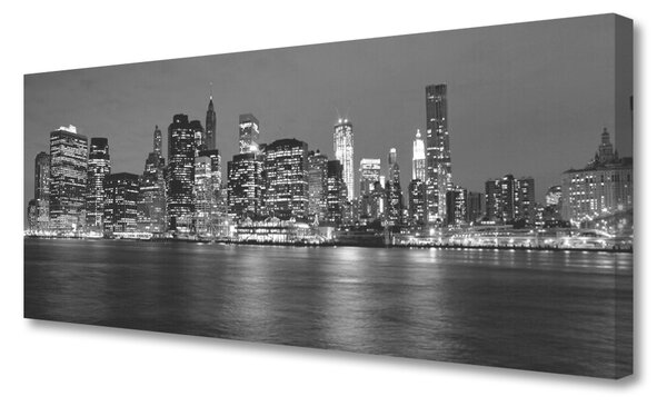 Tablou pe panza canvas Oraș Case Gray