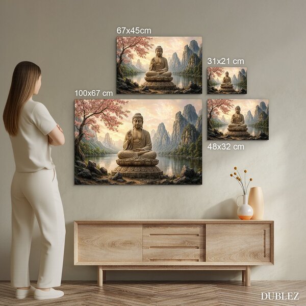 DUBLEZ | Tablou colorat de perete - Buddha | Imprimare UV premium