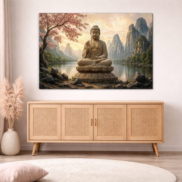 DUBLEZ | Tablou colorat de perete - Buddha | Imprimare UV premium
