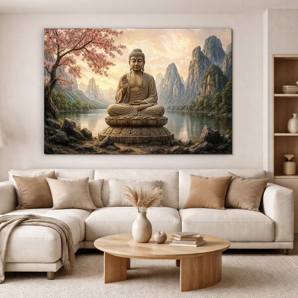 DUBLEZ | Tablou colorat de perete - Buddha | Imprimare UV premium