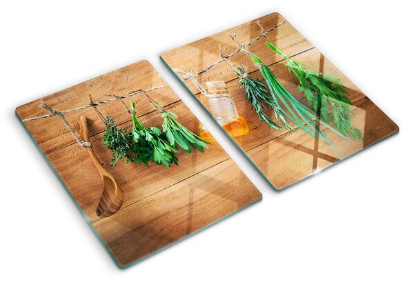 Tocător de bucătărie Ierburi aromatice în bucătărie