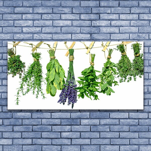 Tablou pe sticla Petale Floral Verde Violet