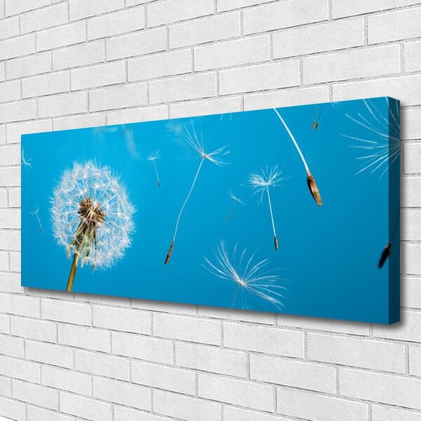 Tablou pe panza canvas Păpădie Floral Alb