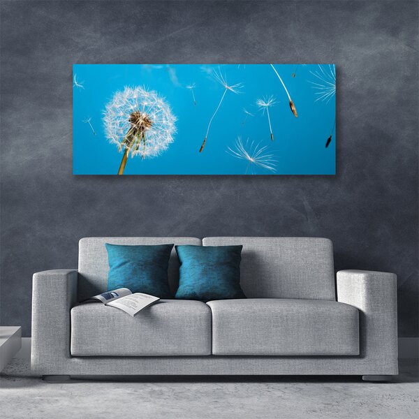 Tablou pe panza canvas Păpădie Floral Alb