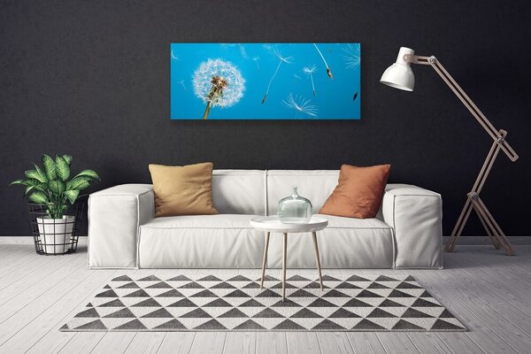 Tablou pe panza canvas Păpădie Floral Alb