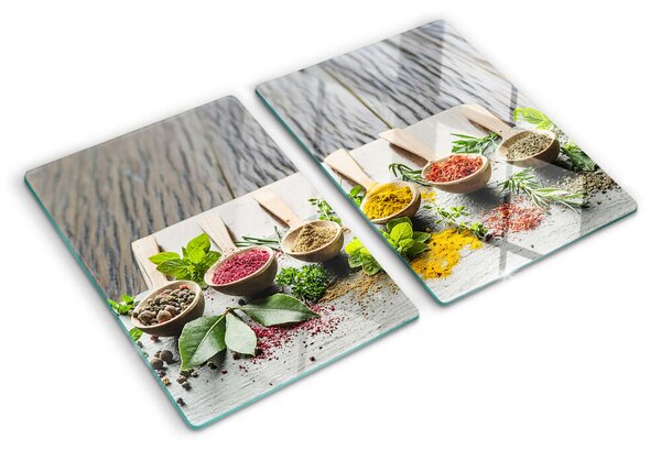 Tocător din sticlă Condimente și ierburi aromatice