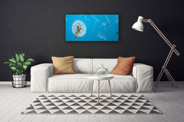 Tablou pe panza canvas Păpădie Floral Alb