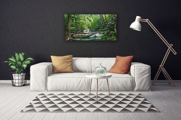 Tablou pe panza canvas Natural Pădurea Verde Maro