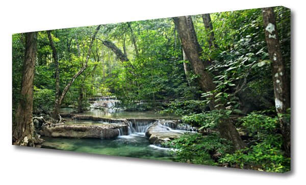 Tablou pe panza canvas Natural Pădurea Verde Maro