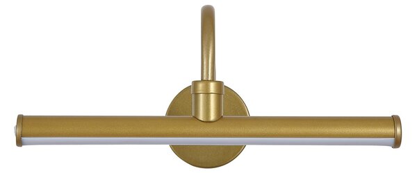 Searchlight Aplică de perete cu LED și baterie Vigo, culoare aurie, lățime 30 cm, metal, reglabil, Auriu / Alamă, Camera de zi / sufragerie, Metal