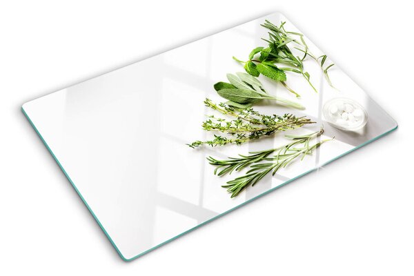 Tocător sticlă Ierburi aromatice de bucătărie