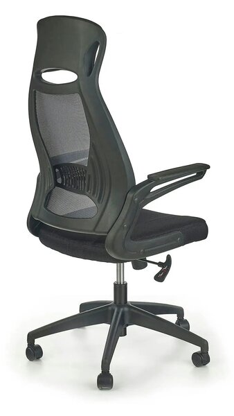 Scaun de birou SOLARIS, negru/gri, stofa mesh/metal/plastic, 58x62x116