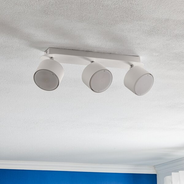 Eko-Light Spot de tavan Cloudy cu 3 becuri, alb, reglabil, Alb, Camera de zi / sufragerie, Metal, Modern
