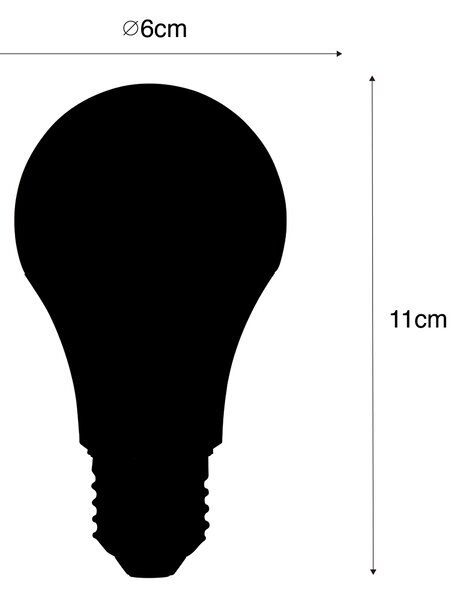 Set de 3 becuri LED inteligente E27 A60 mat RGBW 8.5W 806lm 2700K